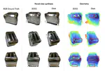 Snap-it, Tap-it, Splat-it: Tactile-Informed 3D Gaussian Splatting for Reconstructing Challenging Surfaces